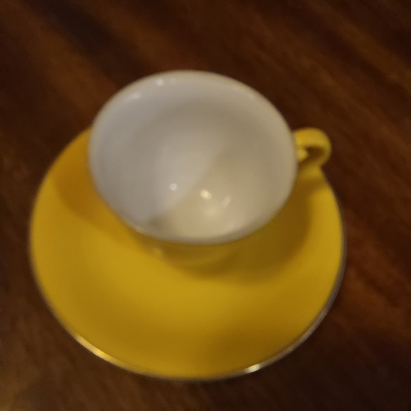 Made In Occupied Japan Yellow Teacup & Saucer Jyoto China - Picture 4 of 4